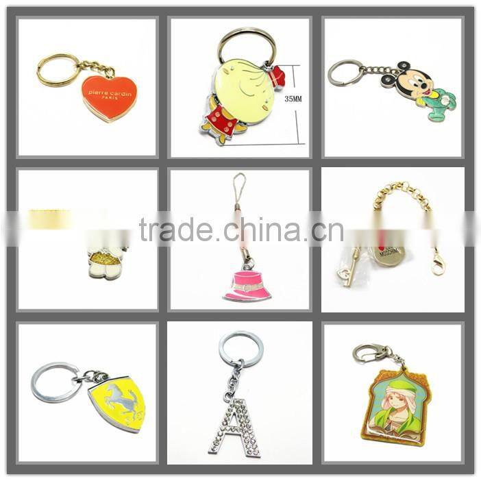 Custom Engraved Logo Flat Metal Split Key Ring