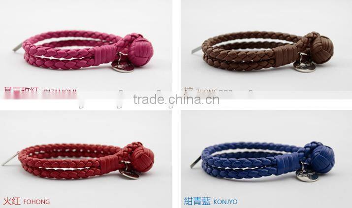 BV new fashion leather bracelets for promotion