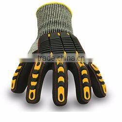 HPPE Puncture resistant safety padded gloves