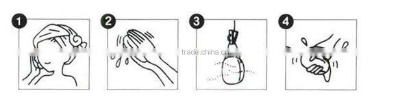 Facial cleansing green tea konjac sponge