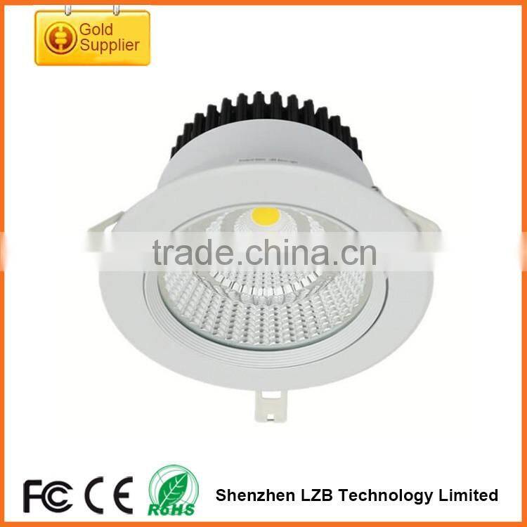 High quality chip Dimmable LED ceiling downlight 100lm/w 3"/4"/6"/8" IP40 SMD/COB LED recessed downlight