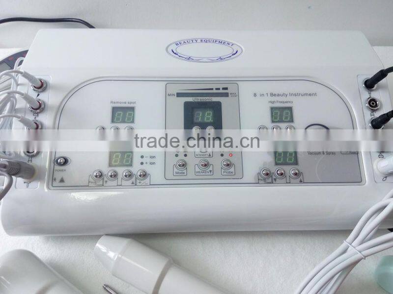 M801 Best Sale Top Sell House Use High Frequency Professinal 8in1 Multifunctional Instrument Beauty Machine