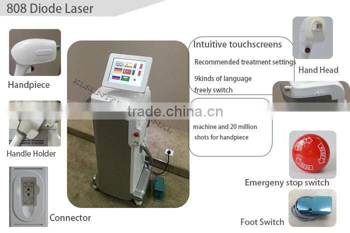 Overseas distributor wanted 808nm diode laser hair removal machine permanent hair removal