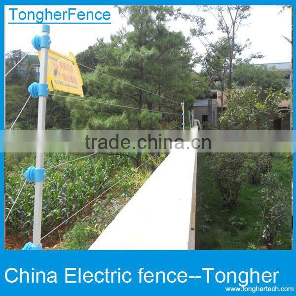 GSM integrated electric fencing high voltage system for perimeter security