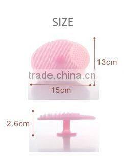 New design fashion amazing soft silicone makeup brush ,facial brush