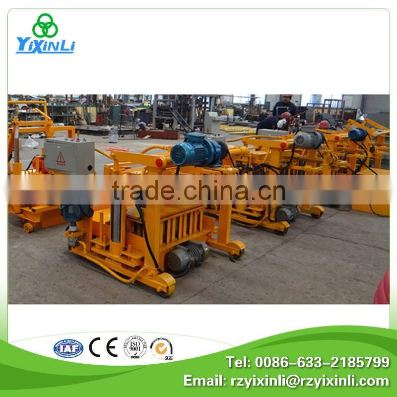QT40-3A concrete mobile hollow block making machine