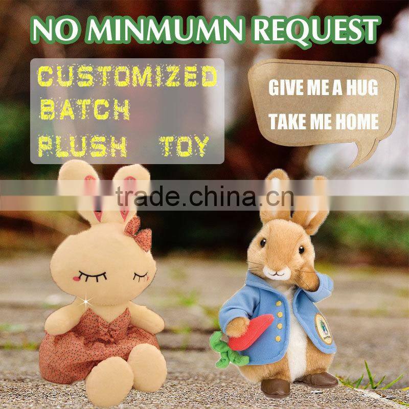 Customized Rabbit with Carrot Plush Stuffed Animal Toy