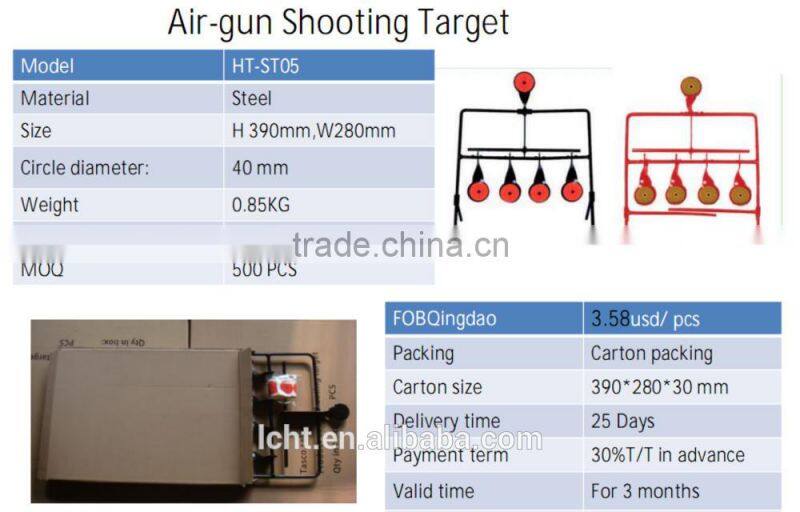auto reset airgun shooting target/Metal Plinking Spinning Hunting