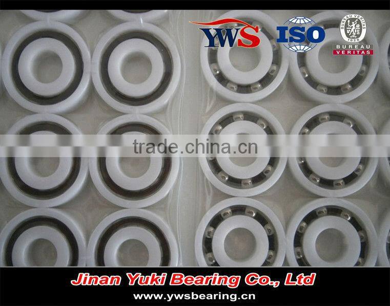 stainless steel ball plastic cage bearing 1621 plastic pom rings