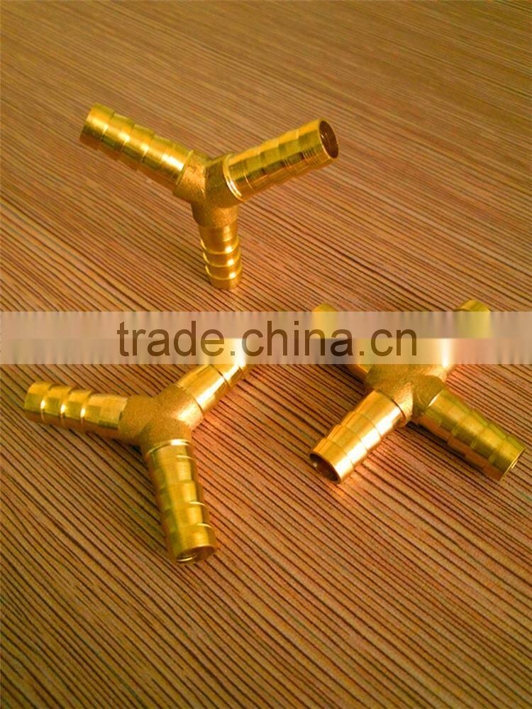 forged 4-25mm brass four-way cross type quick coupling
