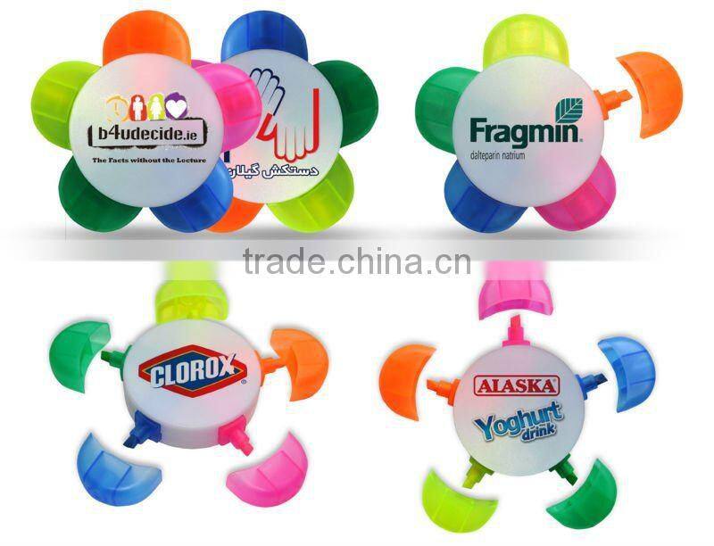 2016 hot flower shape indelible marker pen