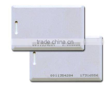 punched hole ID card hanging