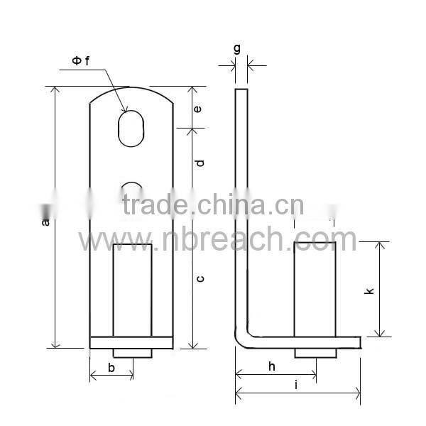 Truck Gate Hinge Plate Gudgeons