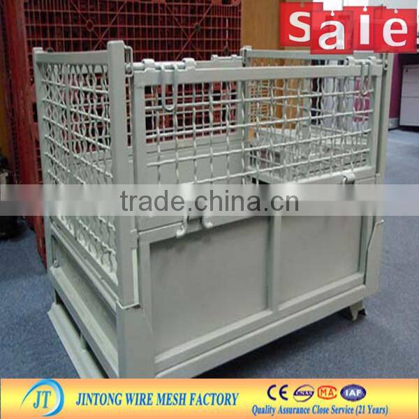 Heavy Industrial Steel collapsibe wire mesh container