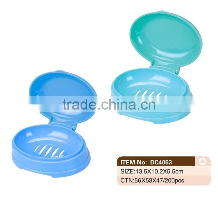 Colorful With Lid and Drain Plastic Soap Dish