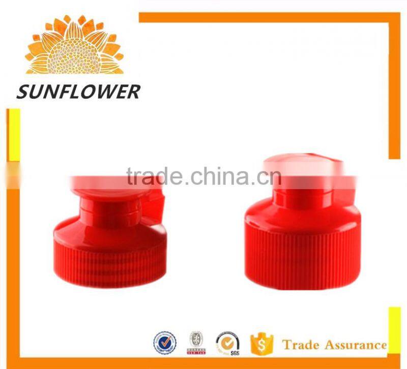 28mm Colorful plastic flip top cap/ bottle cap/pull push cap