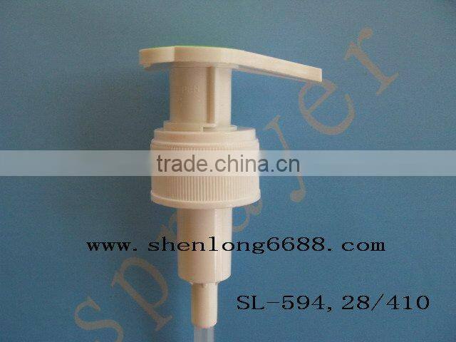 plastic lotion pump has two parts at the pump top(SL-594,28/410)