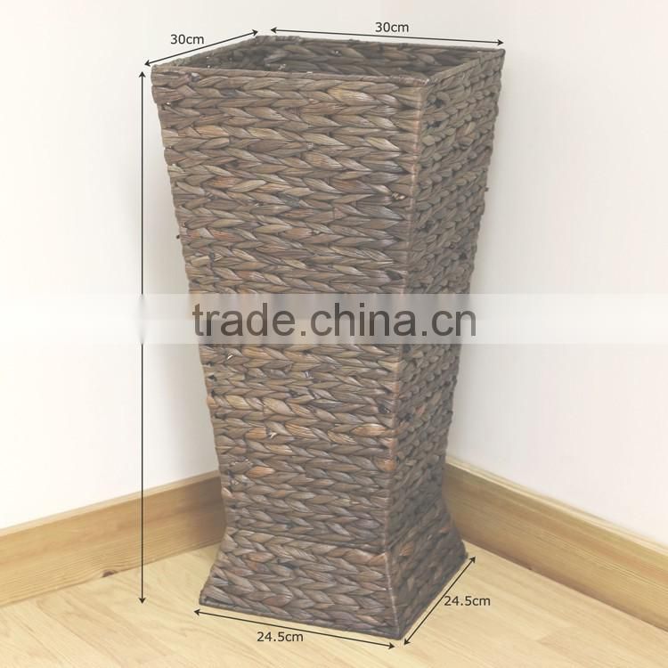 Natural water hyacinth woven indoor display used umbrella stand