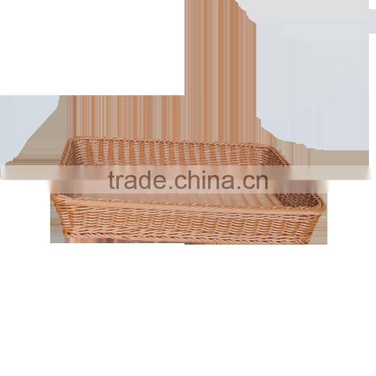 Supermarket plastic rattan woven banneton proofing basket under shelf