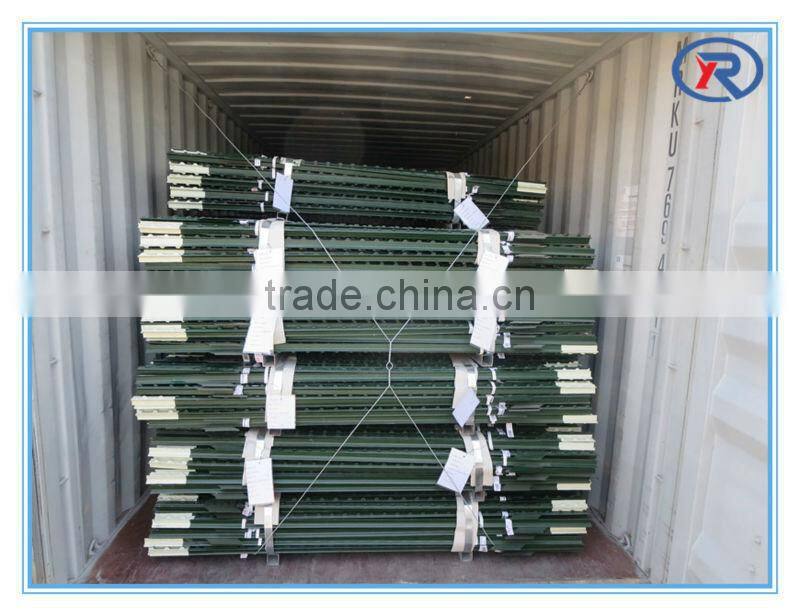 American Steel Studded T Post / Galvanized / Green Paint T post