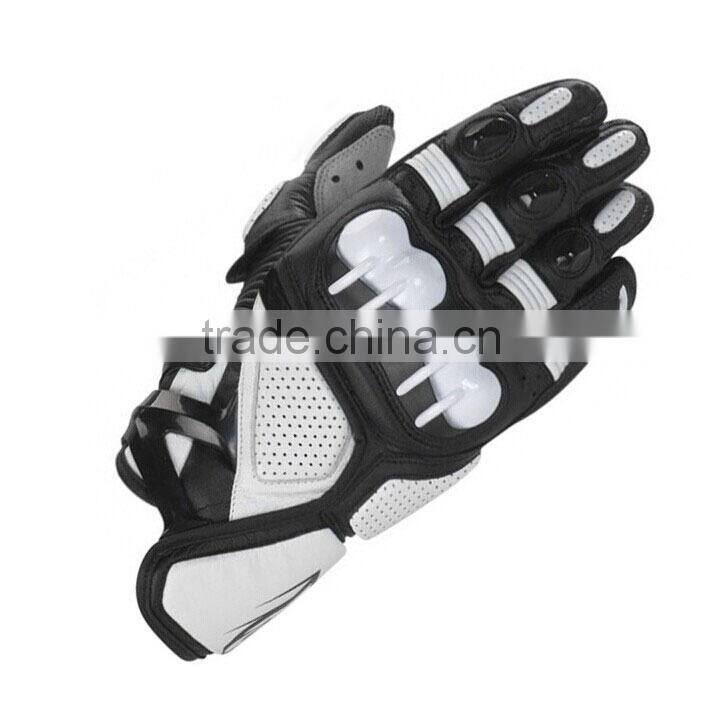 China newest motorcycke safety biker riding leather gloves on sale