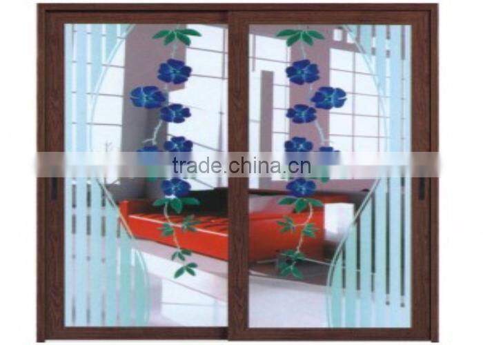 CE aluminum frame soundproof indian door designs double doors