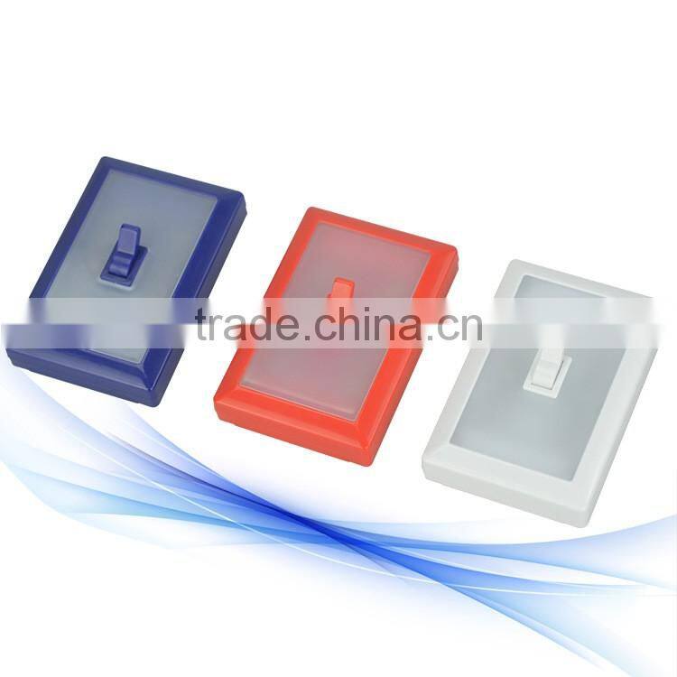 Colorful Plastic Portable LED Wall Switch Light