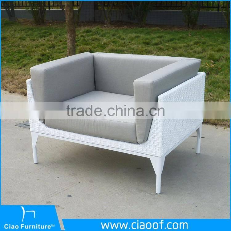 Factory Best Price Top Sale White Garden Sofa