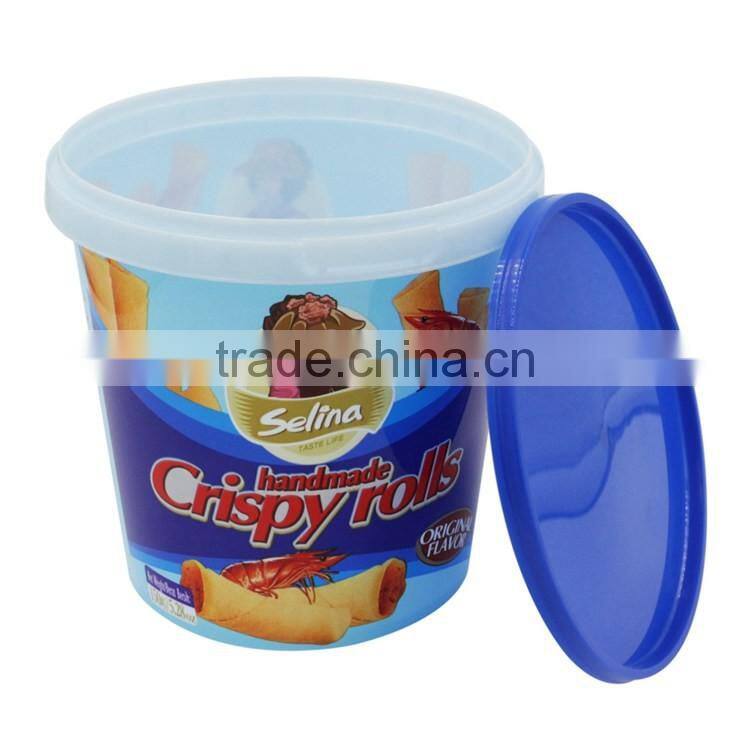 730ml IML food grade plastic bucket