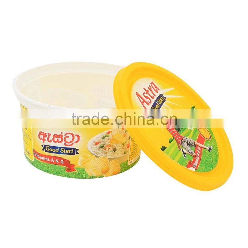 250ml IML plastic butter cups,Food Packaging Container, Dairy Packaging Box with Logo.