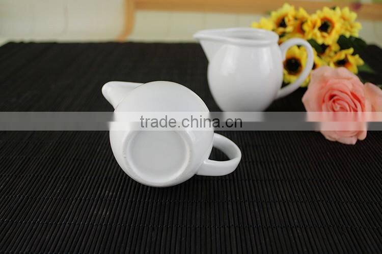 Best selling bulk products ceramic porcelain milk jar sugar pot