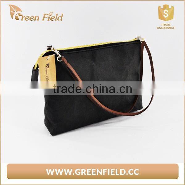 Fashion washable kraft paper shoulder tote bag