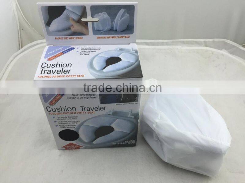 Cushion Traveler/Folding Padded Potty Seat/Cushion Toilet Seat