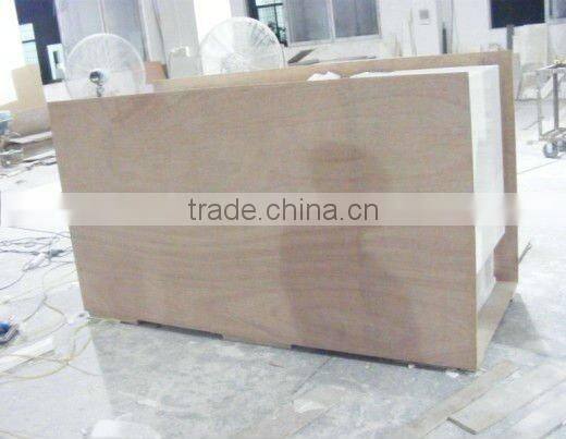 Corian &wood made round coffee table side table