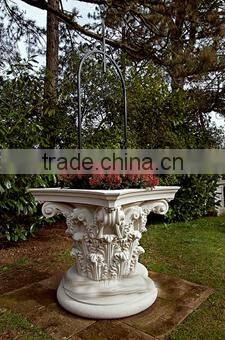 Hand Carved Granite Flower Pot