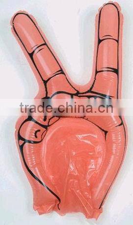 PE inflatable custom logo victory cheering hand