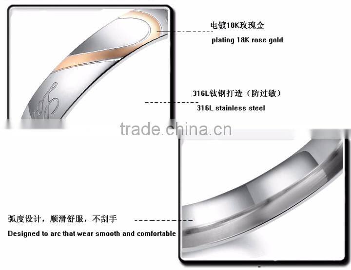 Factory new design cheap wholesale men 316l surgical stainless steel ring