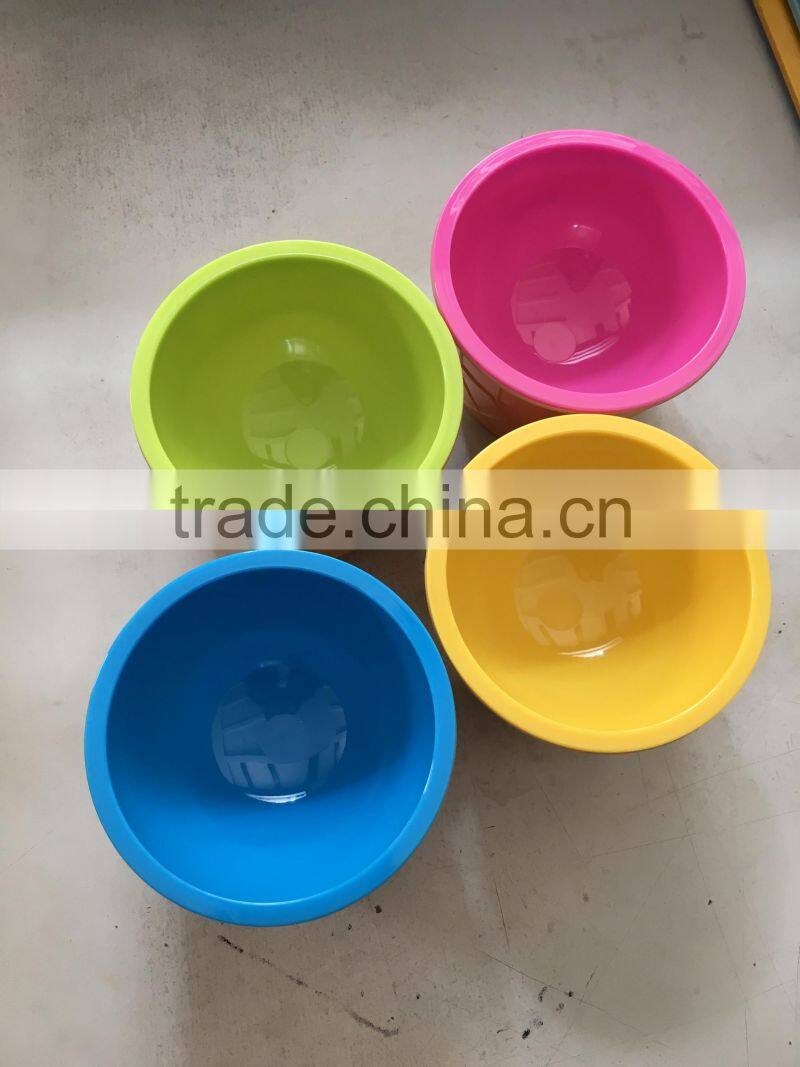 4pcs plastic ice cream mould freeze pops with spoons