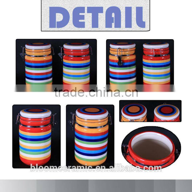 Airtight antique ceramic tea canister