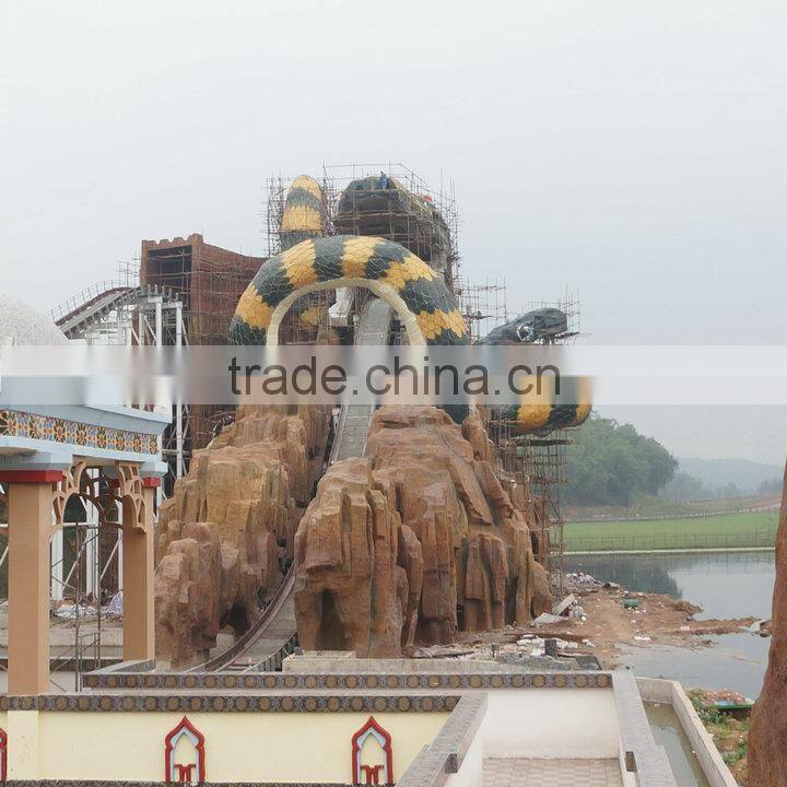 Zoo or playground park giant snake sculpture decoration