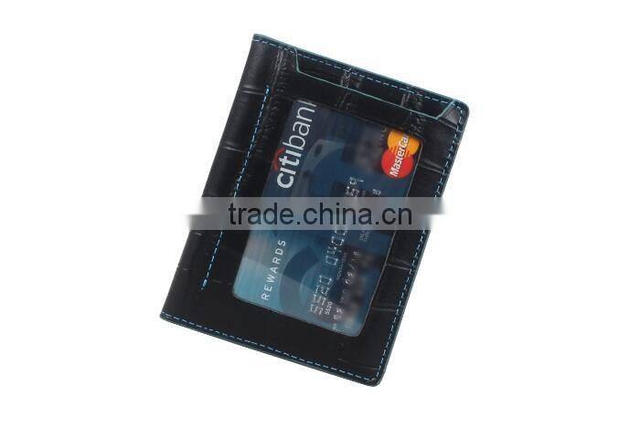2017 RFID wallet slim leather front pocket credit card wallet for men