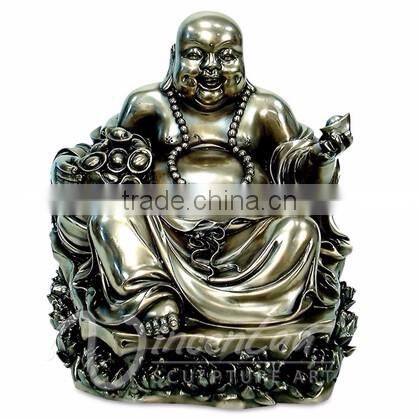 China factory direct sales religious bronze happy buddha chinese god statue