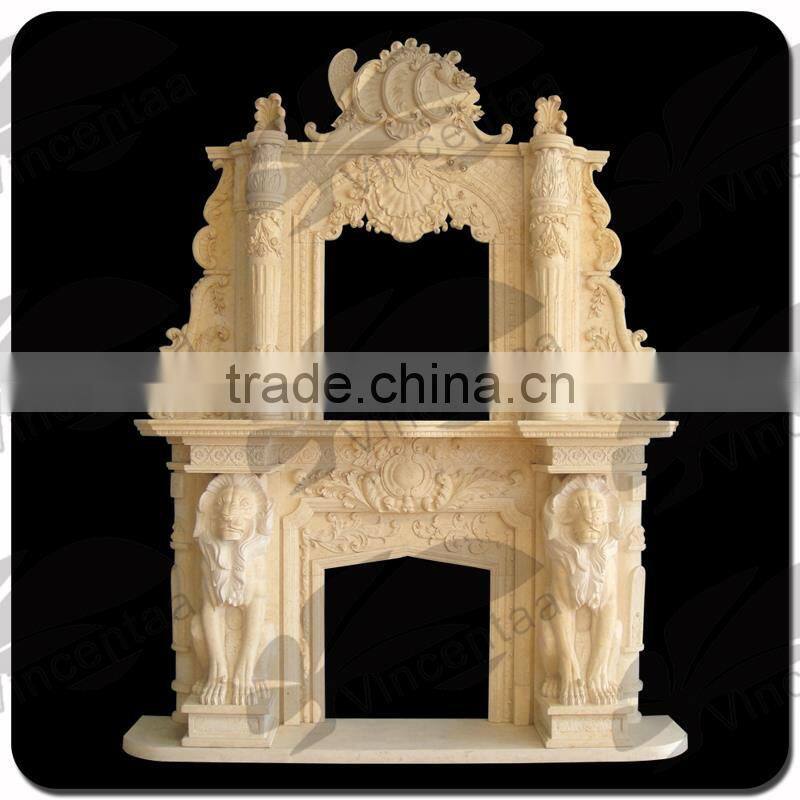 High Quality Fireplace with Stone with low price