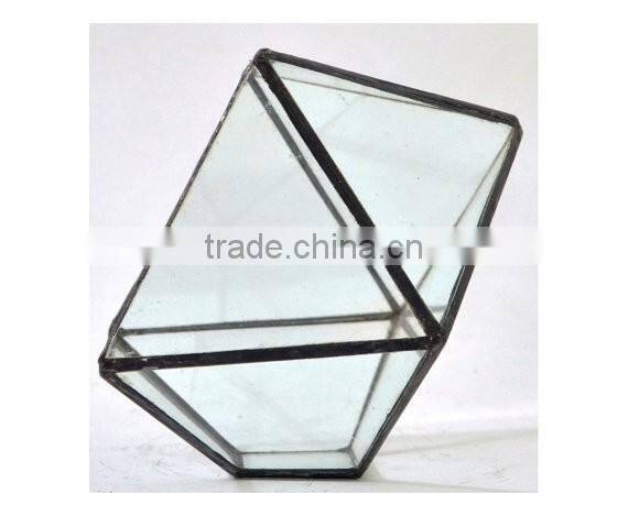 Truncated Zigzag 2 sizes Geometric Flower Glass Terrarium