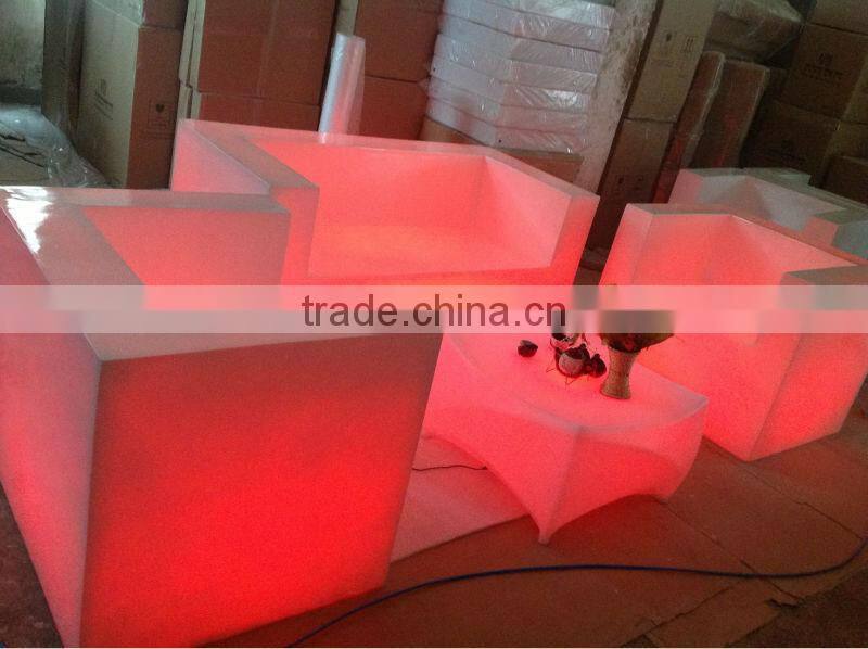 led lighting table set/bar tables for sale/led lighting furniture