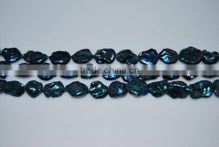 wholesale 7-8mm blue baroque freshwater pearl strand