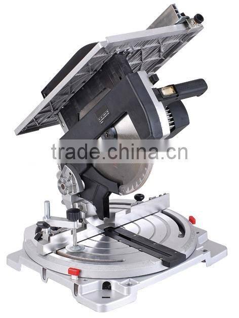 Low Noise 255mm 1800w Induction Motor Wood/Aluminum Cutting Cut Off Miter Saw Machine Mini Portable Power Electric Saw
