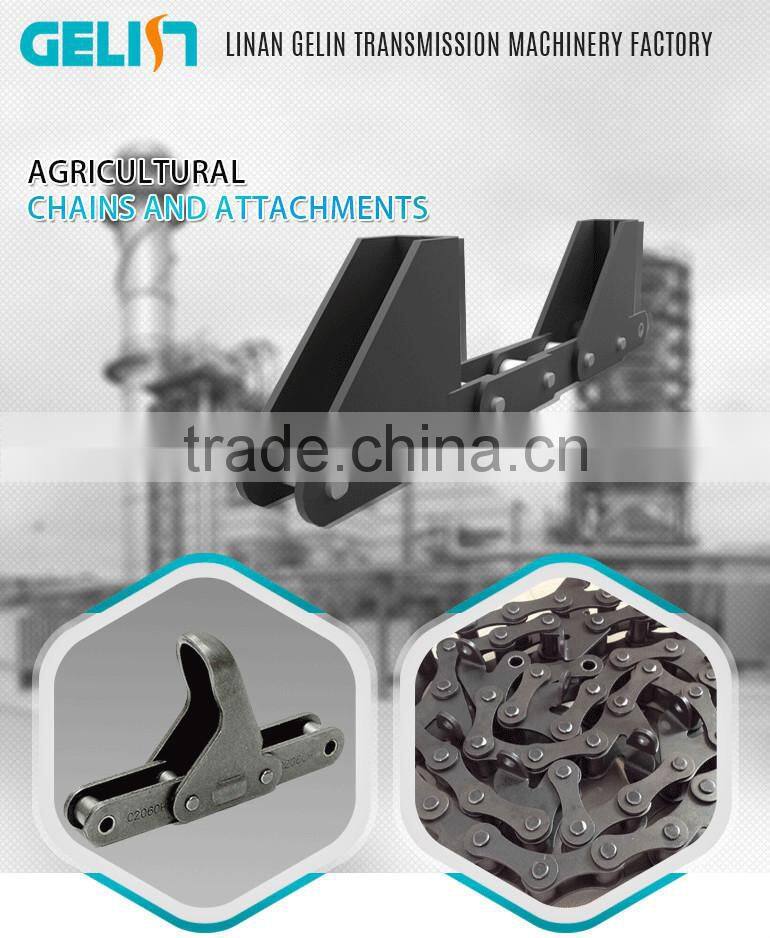 heat treatment conveyor agricultural chain with attachment