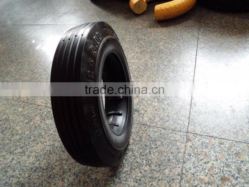 rubber wheel tire 12*3.00