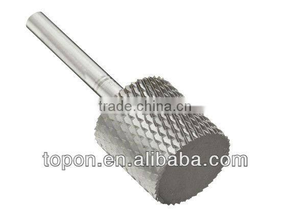 bright finish diamond cut cylindrical carbide bur